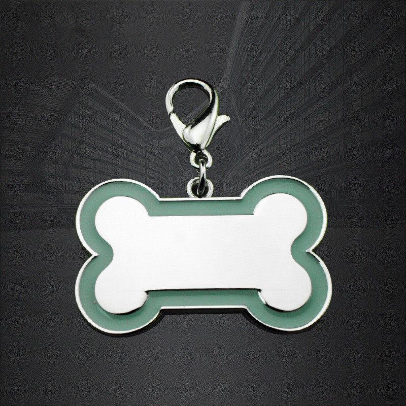 Personalizați aluatul de zinc Etichete pentru oase Design Pet Tag cu cod QR