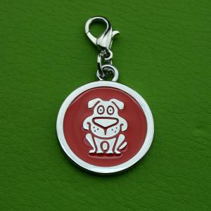 Fabricat din metal Zinc aluminiu Tag-ul de mână QR Code Pet Tag-uri pentru câine sau pisică