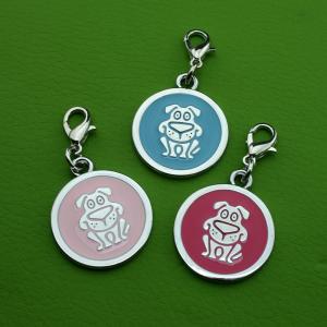 Fabricat din metal Zinc aluminiu Tag-ul de mână QR Code Pet Tag-uri pentru câine sau pisică