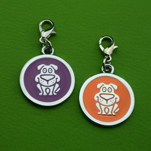 Fabricat din metal Zinc aluminiu Tag-ul de mână QR Code Pet Tag-uri pentru câine sau pisică