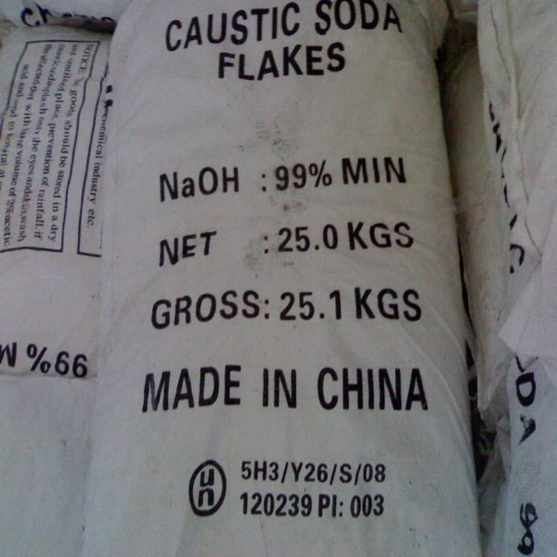 Producator China Flakes / Perle / Solid 99% (Hidroxid de sodiu, NaOH) Soda caustica