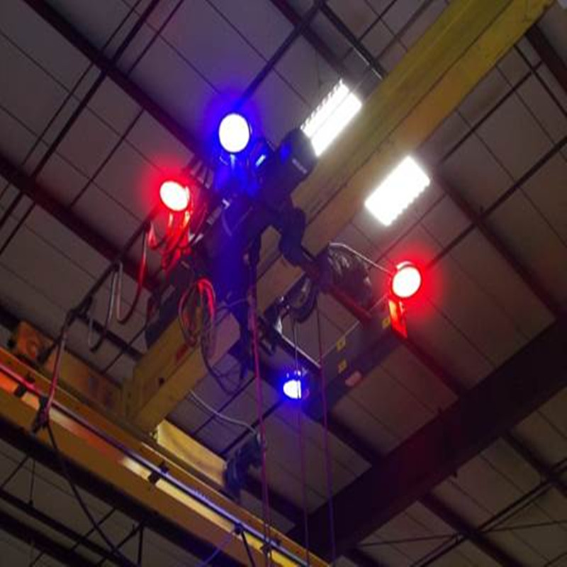 Lumina de avertizare pentru macaraua pe roșu cu LED-uri roșii 120W