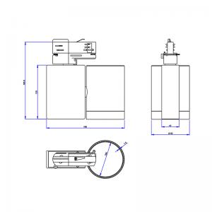 7W-50W UL certificat de cale dimmable condus de iluminat la fața locului alb corp de iluminat interior