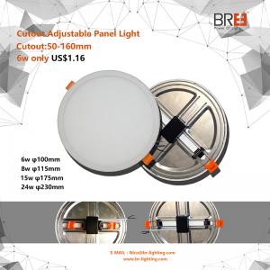 6W 8W 15W 20W Ecran luminos interior montat încastrat, cu LED-uri rotunde