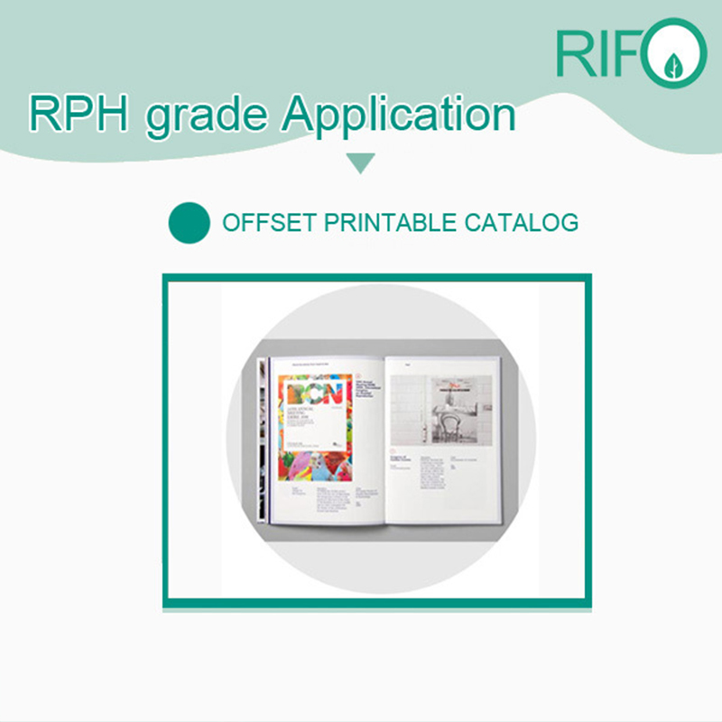 Rph-100 Hârtie sintetică albă BOPP pentru materiale tiparite pentru reviste tipografice
