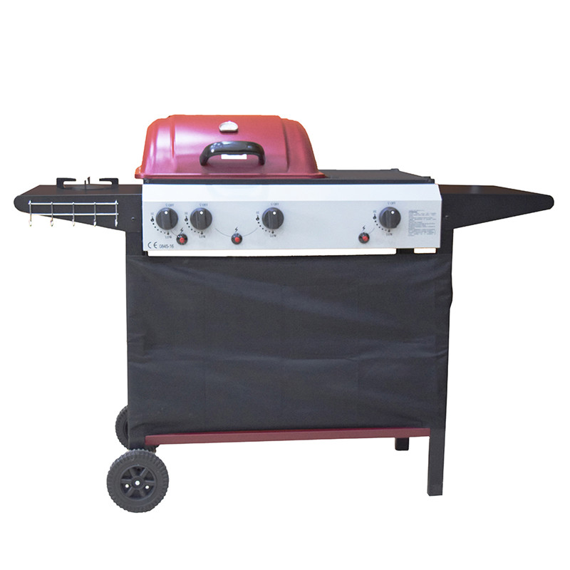 en-gros în aer liber bbq gaz grill comercial gratar gaz cu arzător lateral