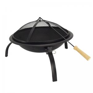 21,5 inch portabil din fontă curte bbq pliere foc groapă