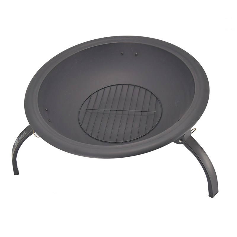 21,5 inch portabil din fontă curte bbq pliere foc groapă