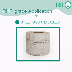 Rulou de hârtie termică ieftin cu ridicata, etichetă de oțel pentru animale de companie la temperatură ridicată