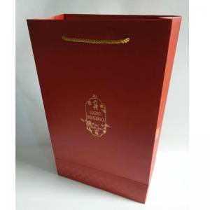 pungi de hârtie de artă din folie de aur, laminate din aur, cu sigla proprie