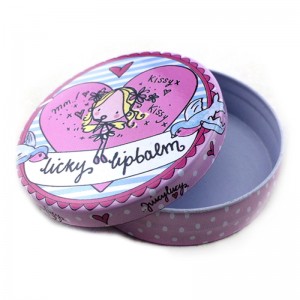 Ambalaj cosmetic, cutie rotundă de polish pentru pantofi rotunzi