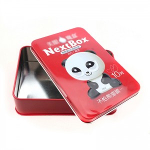 Personalizate imprimate dreptunghiulare patch-uri ambalaj cutie, caseta cosmetice staniu