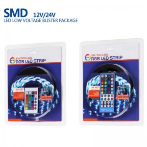 Outdoor 12V 24V OEM Epistar Multi Color RGB Kituri LED Strip SMD 5050 300LED per Meter Rezistent la apa LED Blister Blister Kit