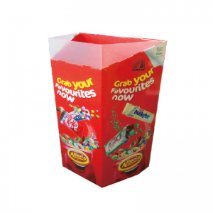 Publicitate personalizată imprimată banner banner stand Totem Afișare POP carton hârtie standee