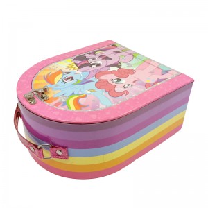 Rigid carton de hârtie de prânz caseta de design personalizat imprimate cutie cadou dulce pentru copii