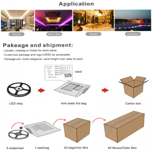 Sosire nouă 3 ani garanție DC12V DC24V SMD2835 Dublu strat de cupru 3OZ Lampă flexibila LED Stripe 240LED pe metru