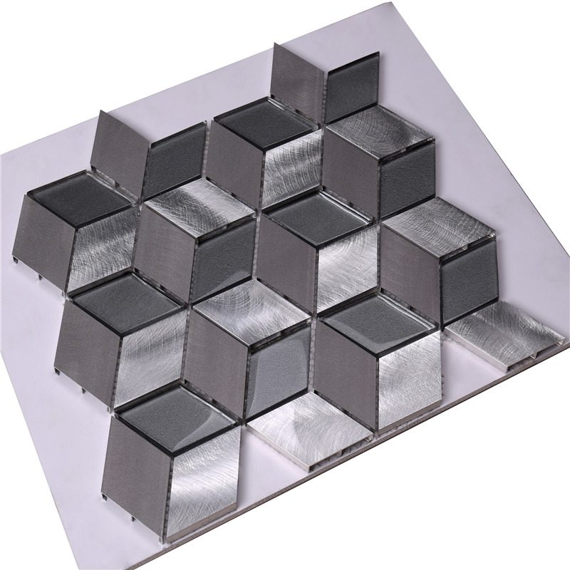 Cube Pattern 3D Placi de mozaic pentru decoratiuni interioare