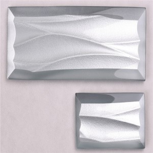 HMBZ07 Grey Good Price Placi din sticlă ondulată pentru splash splash