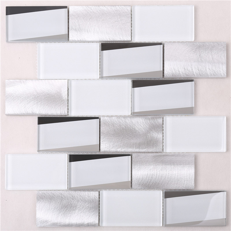 HMB12 Sosire Noua Placi de metal albastru de culoare alba Super 12x12 pentru bucatarie