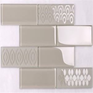 Gheață crackle rupt arabesque placi de sticla ondulate prețurile de sticlă