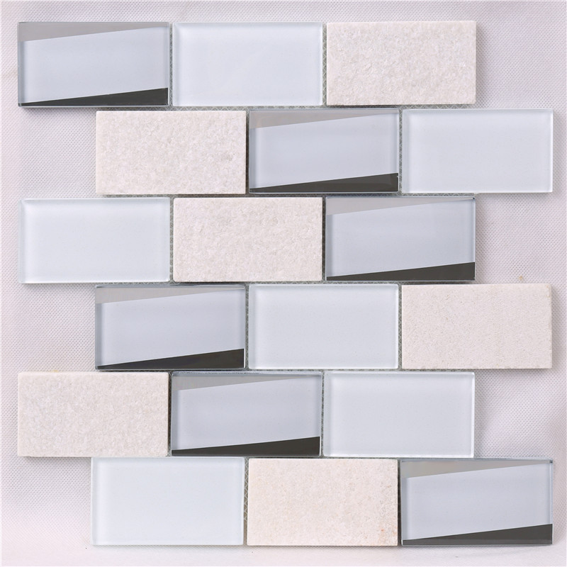 HMB01 Decorare alb Bucătărie Backsplash Mozaic Placi de perete Bucătărie Lanka Placi Preț