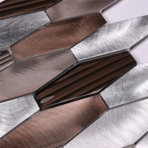 Aliaje din aluminiu metalice Amestec placi de mozaic din sticlă