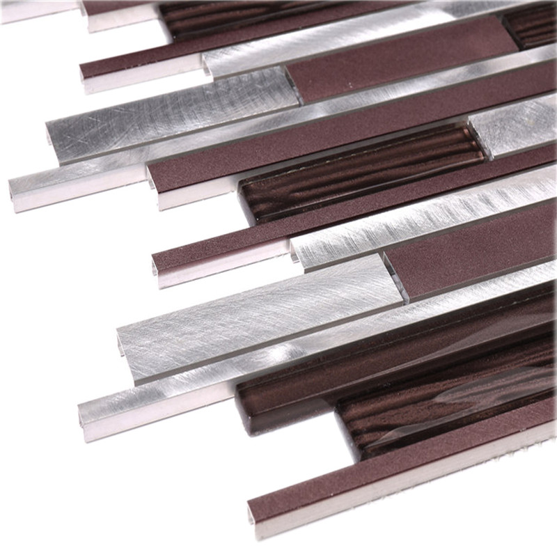 Long Strip Mozaic din aluminiu din aliaj de aluminiu Furnizor de mozaic