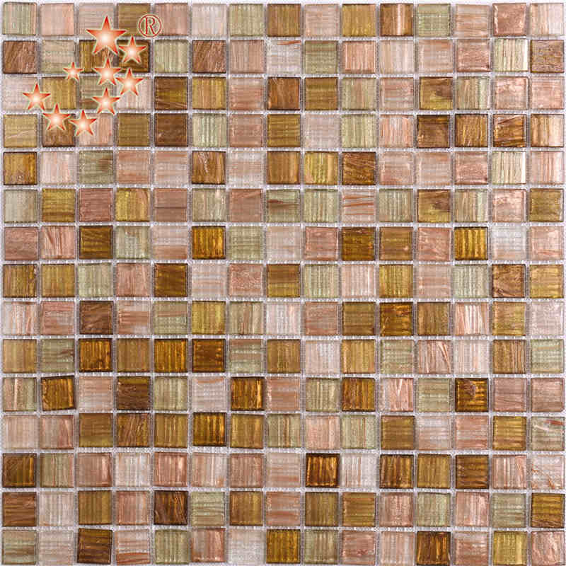 Luxury Rose Iridescent de aur unic de sticlă mozaic bucătărie backsplash țiglă