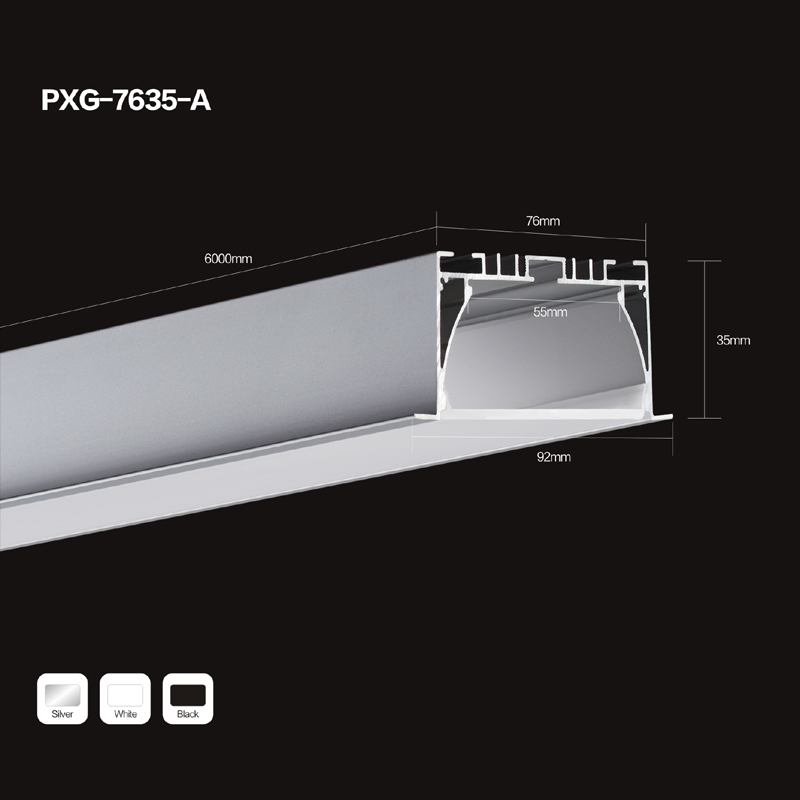 0.5m 1m 2m 3m încastrat profil de aluminiu LED pentru aplicarea benzi LED lumina