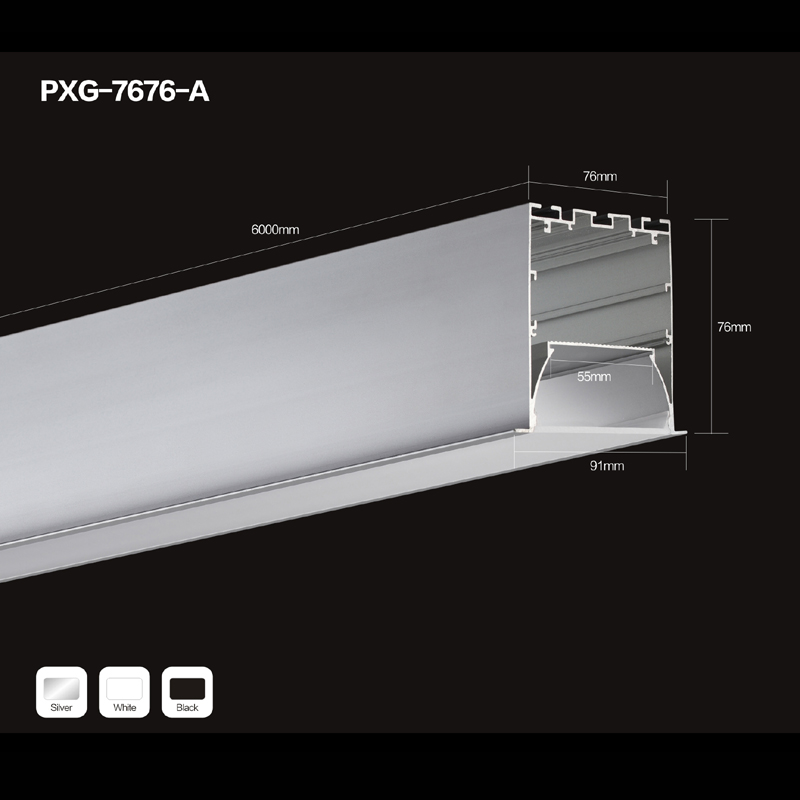 Profile din aluminiu profil extrudat din aluminiu, canal U pentru iluminarea benzii cu LED