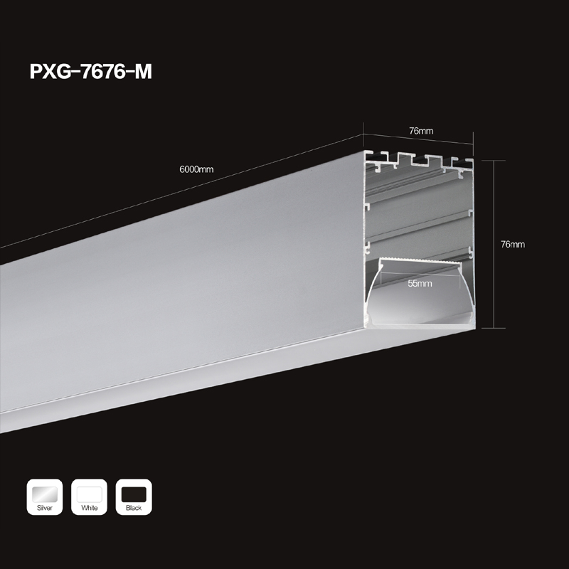 U7676 U profil de extrudare aluminiu profil de aluminiu pentru 5050 3828 2835 3014 5630 benzi LED