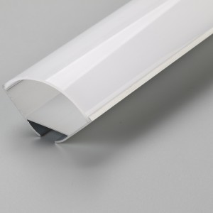 Forma triunghiulară din aluminiu din aluminiu, cu capac transparent sau difuzor