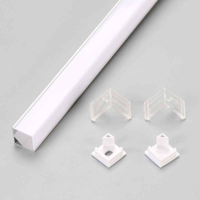 90 de grade LED banda profil de aluminiu 1616 pentru colt