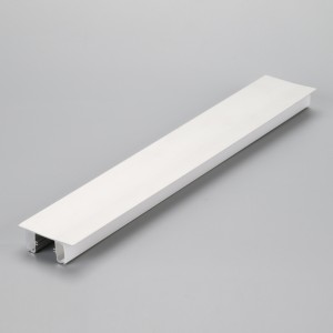 Două profile de iluminat din aluminiu din aluminiu pentru LED-uri flexibile, profile LED din aluminiu 2 lămpi laterale pentru lumini cu LED-uri