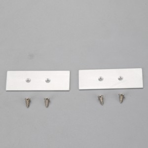 Două profile de iluminat din aluminiu din aluminiu pentru LED-uri flexibile, profile LED din aluminiu 2 lămpi laterale pentru lumini cu LED-uri