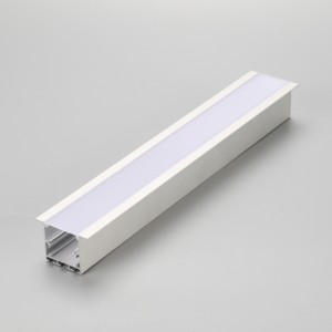 Carcasă luminoasă cu LED-uri încastrată, cu capac de PC din plastic mat și profil de aluminiu