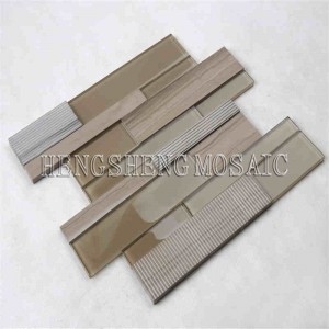 Sticla unică de fabricație din sticlă mixtă ceramică mixtă cu placi de metrou de înaltă calitate