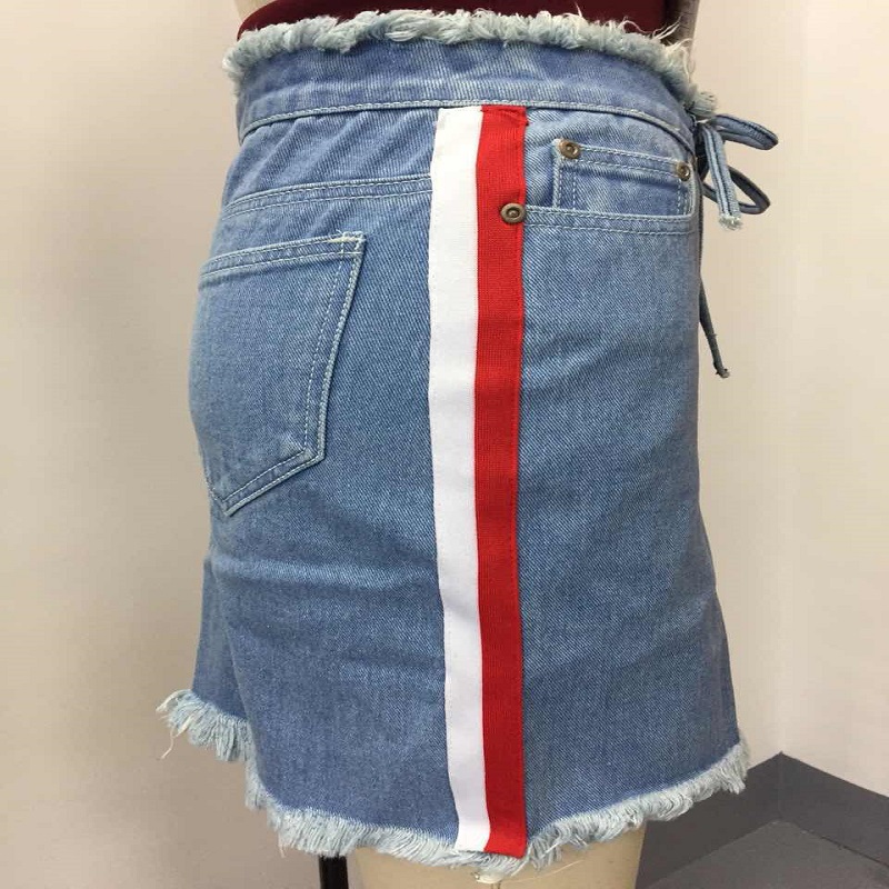 dama cu fâșie denim WS322