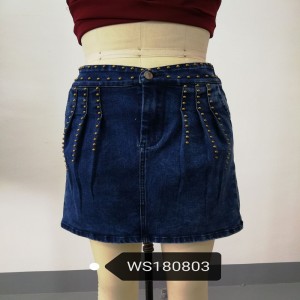 doamnelor stud denim fuste WS324