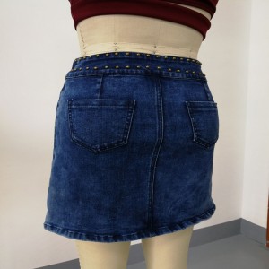 doamnelor stud denim fuste WS324