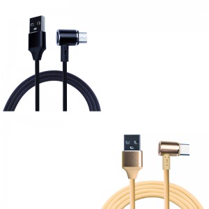 KPS-9221CB Conector pentru ureche tip pânză de 90 de grade Cablu USB Braid