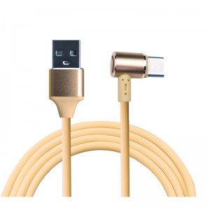 KPS-9221CB Conector pentru ureche tip pânză de 90 de grade Cablu USB Braid