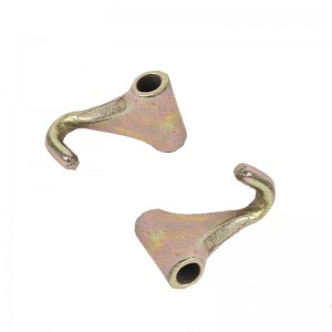 Cârlig forjat cu degetul placat galben