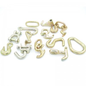 Cârlig forjat cu degetul placat galben