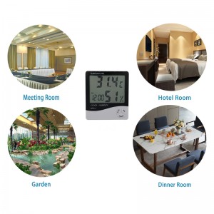 Digitala wireless wireless interior interior igrometru Termometru exterior Monitor wireless de temperatură și umiditate fără suport cu picioare