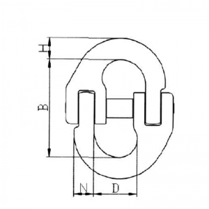 Legătura de legătură a lanțului G80 cu arc