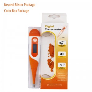 Termometru electronic medical Temperatura orală 30 de secunde citire Termometru precis și precis cu indicatorul de febră