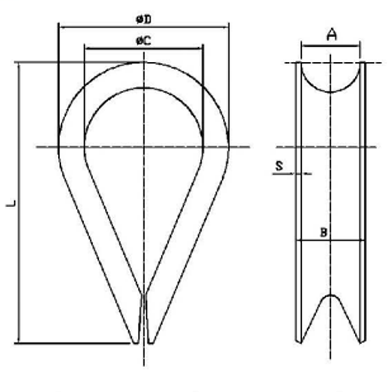 European Standard Thimble Tip tip dip comercial galvanizat la cald