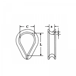 DIN6899 B Cârma de sârmă zincată zincată