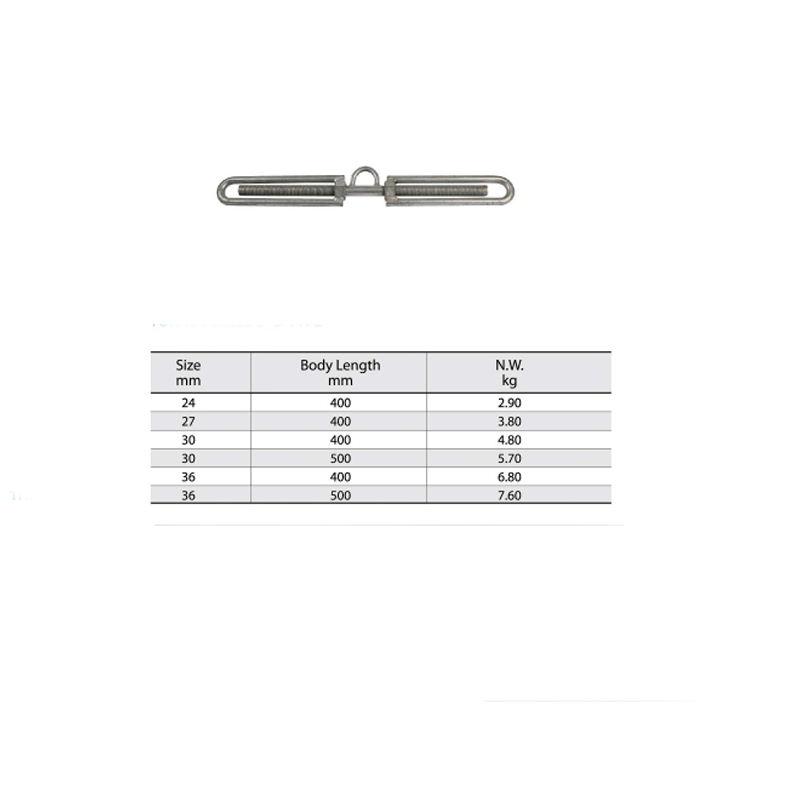 D-D Tip Hamburg Lashing Turnbuckle Self Color